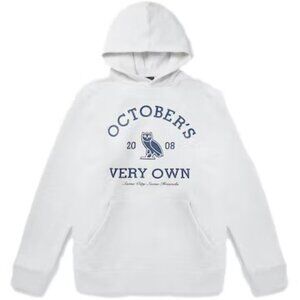 OVO Octobers Very Own Collegiate Hoodie Ash Heather Grey, Size M